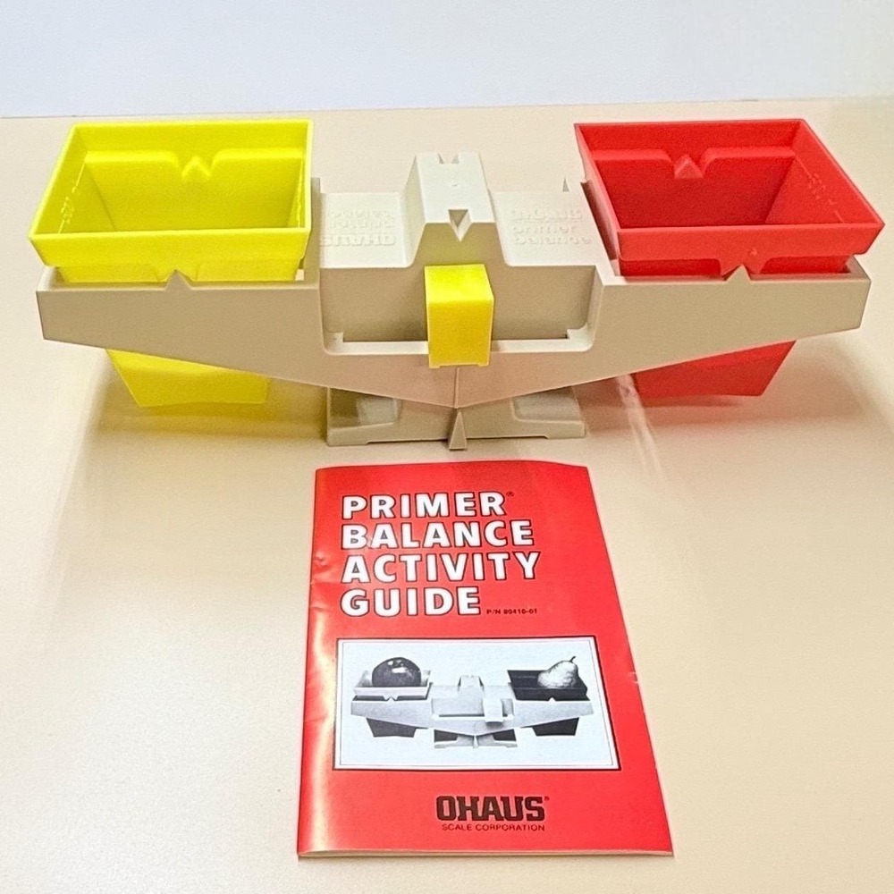 Vintage 1976 Ohaus Primer Balance Scale 80410 New Old Stock Science School NOS